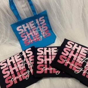 She Is Tote Bags